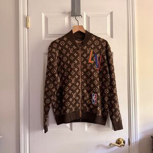 Louis Vuitton x NBA  2021 LV Monogram Bomber Jacket Size Large